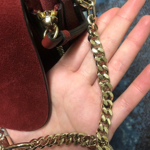 chloe small faye backpack burgundy/wine  NEW - Picture 5 of 8